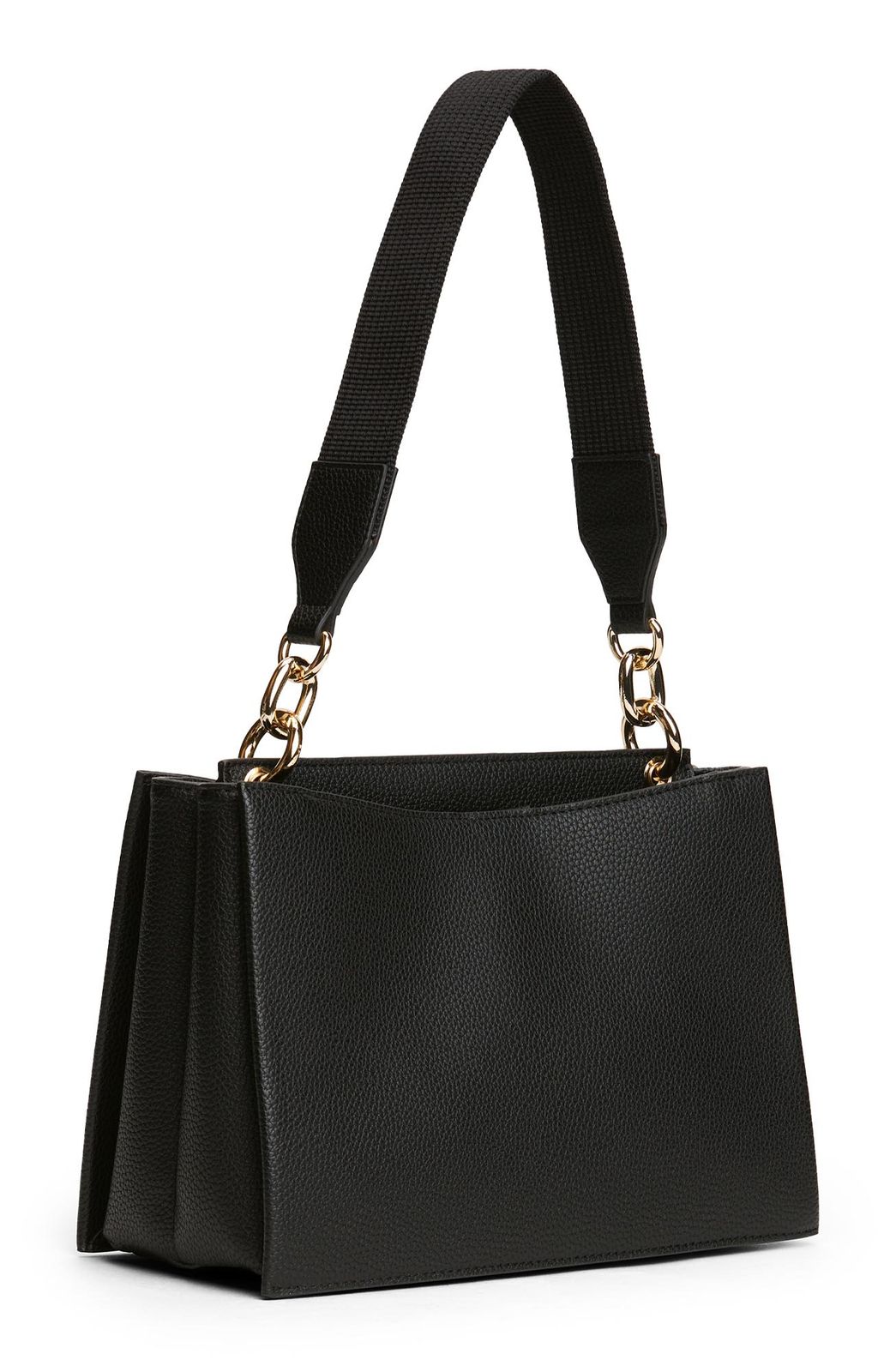 TOMMY HILFIGER TH Her Med Satchel Black TOMMY HILFIGER TH Her Med Satchel Black
