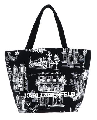 KARL LAGERFELD K / Sketch Reversible Shopper Black