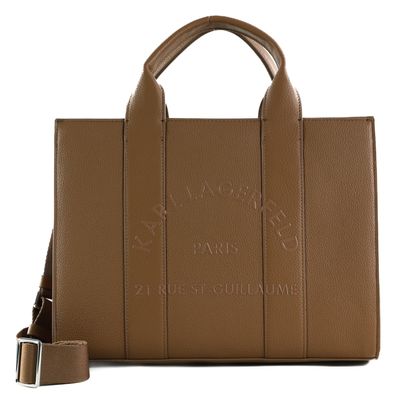 KARL LAGERFELD RSG Square Pebble Tote Bag M Caramel