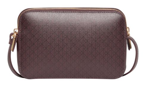 Calvin Klein Coated Emblem Camera Bag Fudge AOP