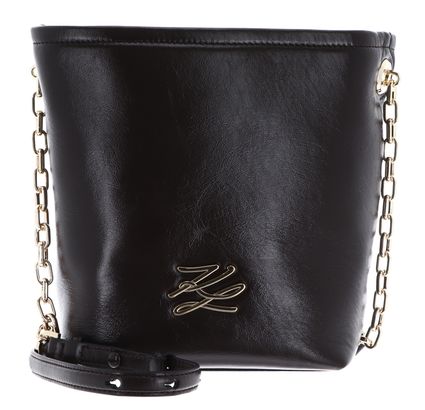 KARL LAGERFELD K / Autograph Bucket Bag S Tabacco