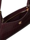 Calvin Klein Croc Embossed Monogram Small Shoulder Bag Fudge