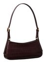 Calvin Klein Croc Embossed Monogram Small Shoulder Bag Fudge