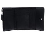 KARL LAGERFELD Ikon Pebble Pin Trifold Wallet M Black KARL LAGERFELD Ikon Pebble Pin Trifold Wallet M Black