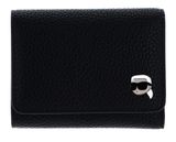 KARL LAGERFELD Ikon Pebble Pin Trifold Wallet M Black KARL LAGERFELD Ikon Pebble Pin Trifold Wallet M Black