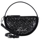 KARL LAGERFELD K / Signature Round Crossbody Bag Herringbone Sequins KARL LAGERFELD K / Signature Round Crossbody Bag Herringbone Sequins