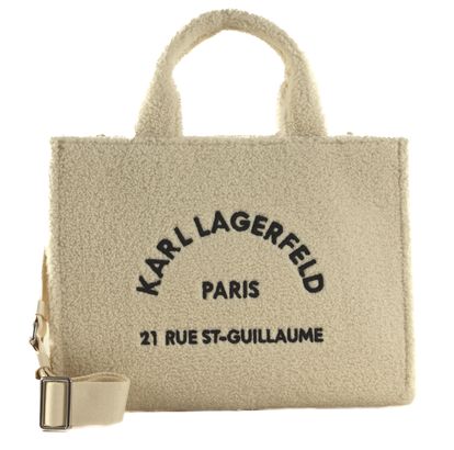 KARL LAGERFELD RSG Square Tote Bag M Cream White KARL LAGERFELD RSG Square Tote Bag M Cream White