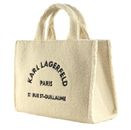 KARL LAGERFELD RSG Square Tote Bag M Cream White