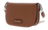 KARL LAGERFELD Ikon Pebble Flap Crossbody Dark Tan KARL LAGERFELD Ikon Pebble Flap Crossbody Dark Tan