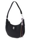 KARL LAGERFELD Ikon Pebble Half-Moon Shoulder Bag Black