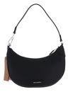 KARL LAGERFELD Ikon Pebble Half-Moon Shoulder Bag Black