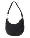 KARL LAGERFELD Ikon Pebble Half-Moon Shoulder Bag Black