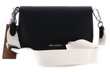 KARL LAGERFELD Ikon Pebble Flap Crossbody Black KARL LAGERFELD Ikon Pebble Flap Crossbody Black