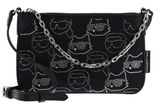 KARL LAGERFELD Ikon Nylon Pouch Kc Aop Rhinestones