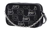 KARL LAGERFELD Ikon Nylon Crossbody Bag Kc Aop Rhinestones KARL LAGERFELD Ikon Nylon Crossbody Bag Kc Aop Rhinestones