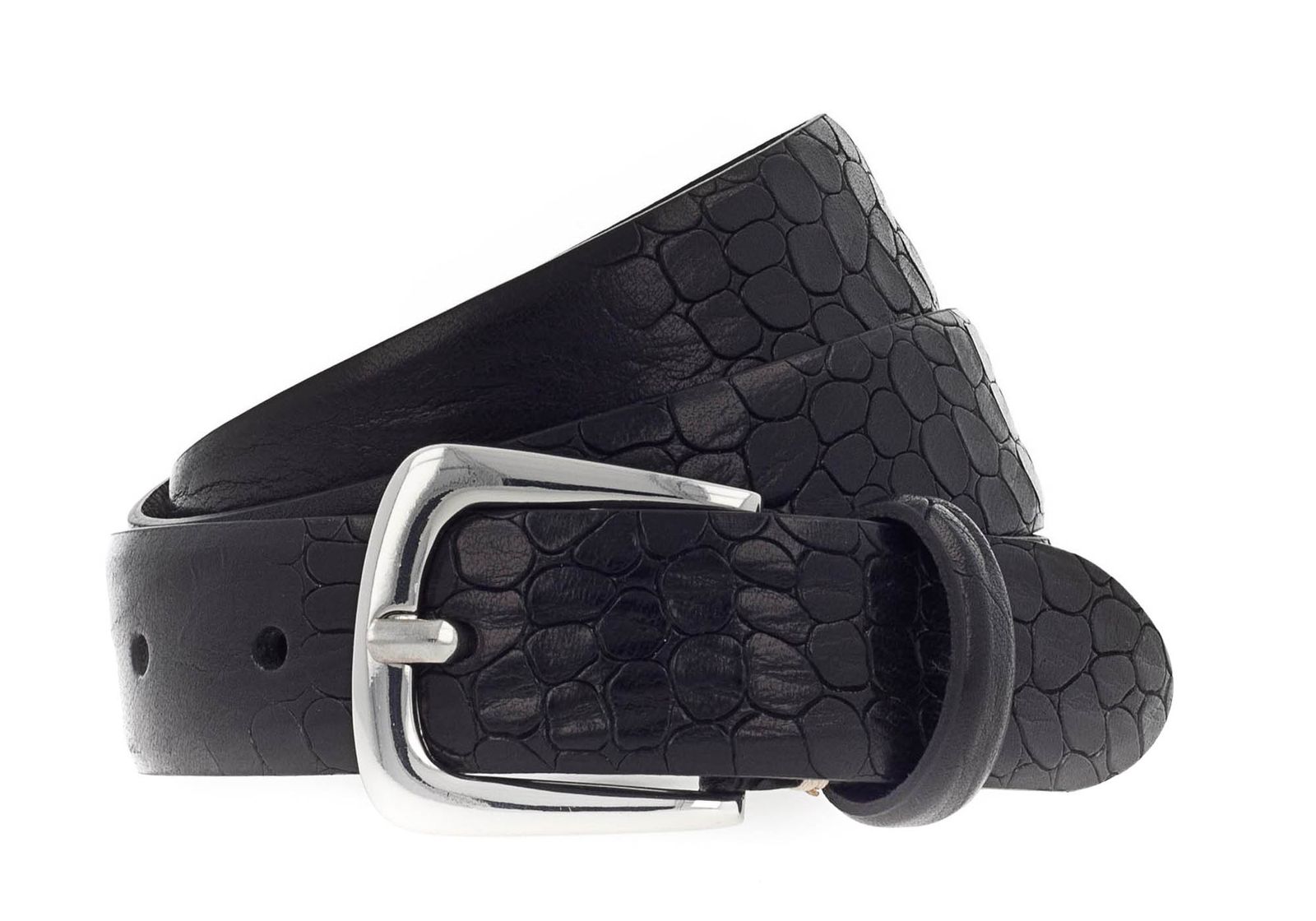 b.belt Charlisa Silver Belt W105 Black b.belt Charlisa Silver Belt W105 Black