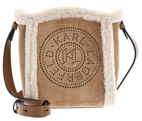KARL LAGERFELD K / Circle Shearling Bucket Bag S Caramel KARL LAGERFELD K / Circle Shearling Bucket Bag S Caramel