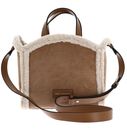 KARL LAGERFELD K / Circle Shearling Tote Bag S Caramel