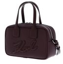 KARL LAGERFELD Bauletto Grainy Crossbody Bag Windsor Burgundy KARL LAGERFELD Bauletto Grainy Crossbody Bag Windsor Burgundy