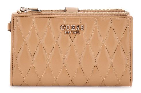 GUESS Valla Zip Around Organizer L Beige