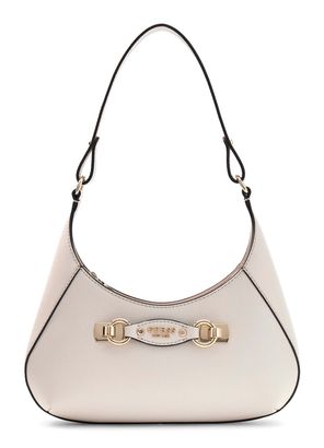GUESS Mimina Top Zip Shoulder Bag Stone GUESS Mimina Top Zip Shoulder Bag Stone