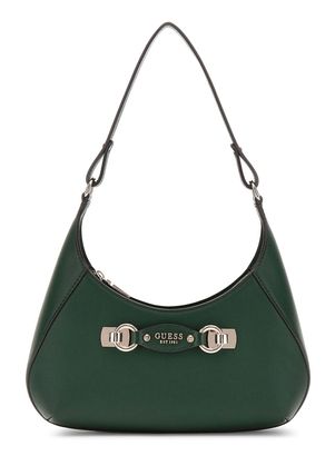 GUESS Mimina Top Zip Shoulder Bag Forest