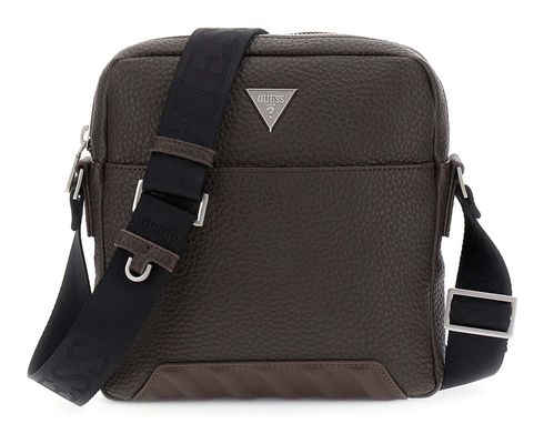 GUESS Torino Crossbody Bag Dark Brown