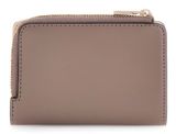 GUESS Jane Zip Around Card Case Dark Taupe