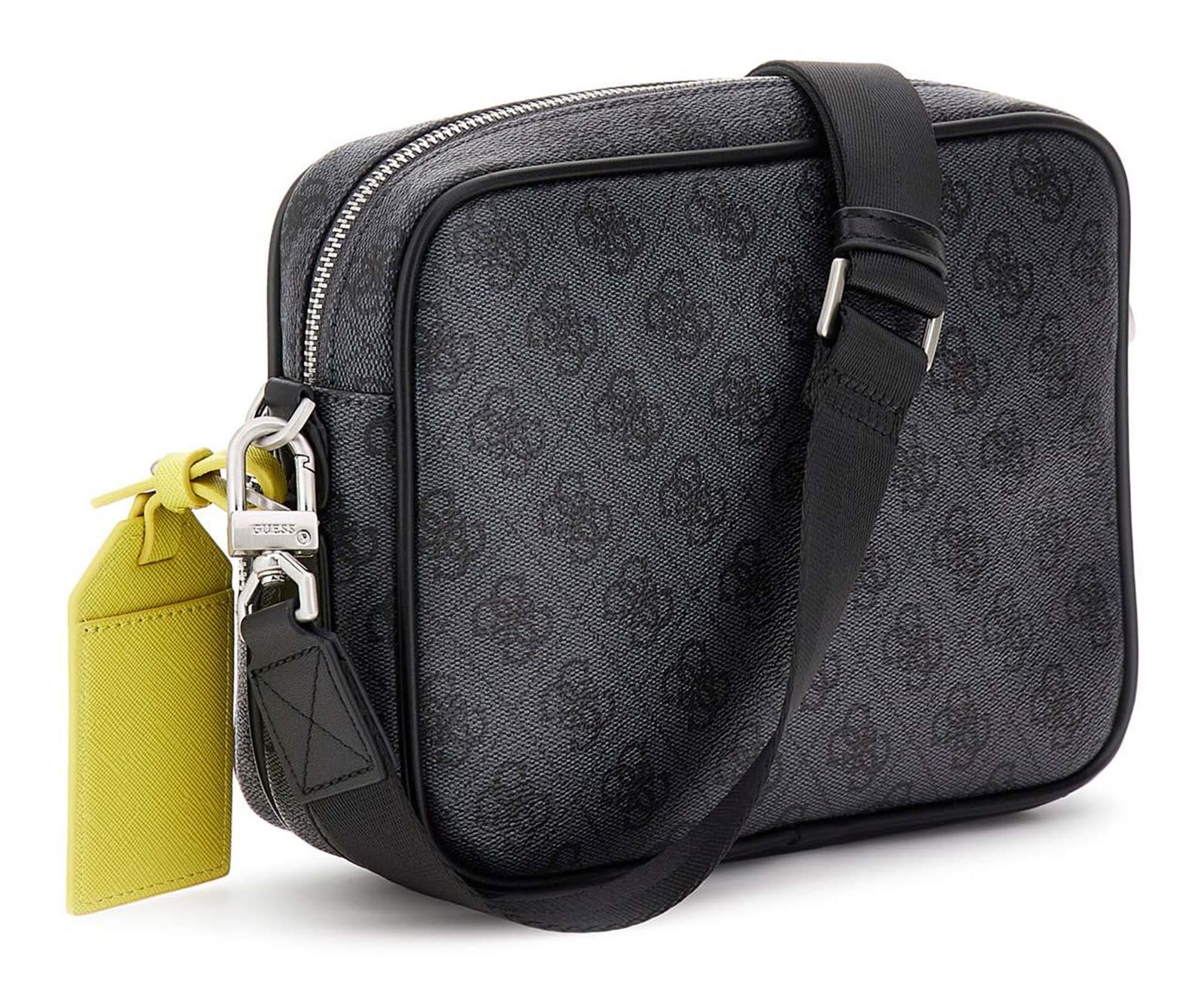 GUESS Milano Crossbody Double Zip Bag Black GUESS Milano Crossbody Double Zip Bag Black