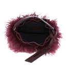 KARL LAGERFELD K / Weave Fauxfur Bucket Bag Windsor Burgundy