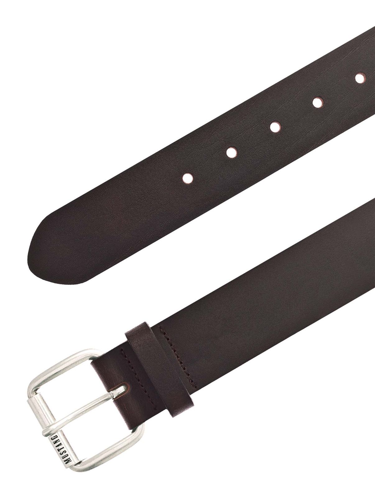 MUSTANG 40mm Leather Belt W100 Dark Brown MUSTANG 40mm Leather Belt W100 Dark Brown