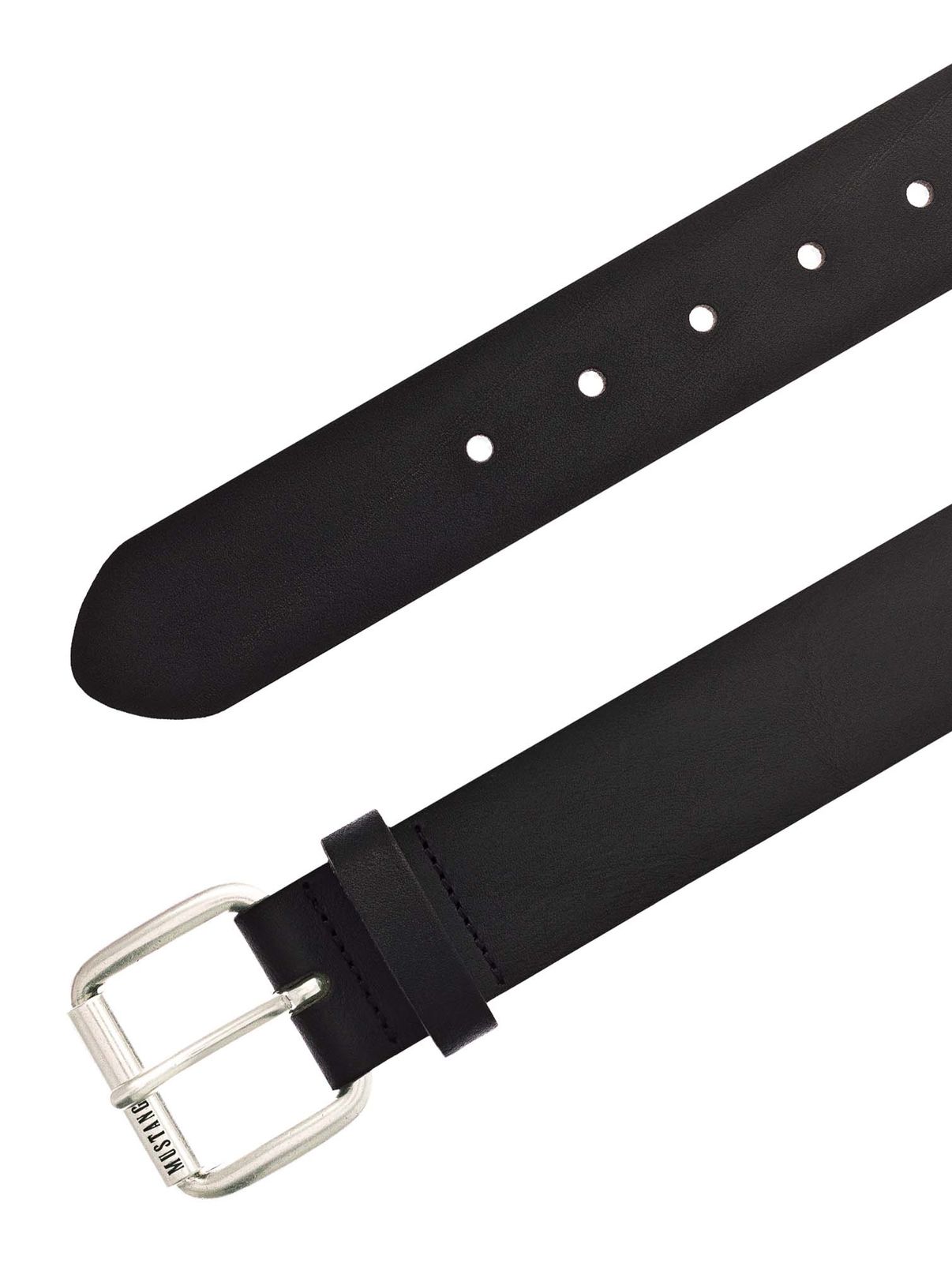 MUSTANG 40mm Leather Belt W95 Black MUSTANG 40mm Leather Belt W95 Black