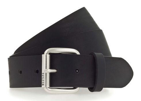 MUSTANG 40mm Leather Belt W85 Black MUSTANG 40mm Leather Belt W85 Black