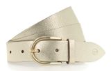 Tamaris Leather Belt W85 Platinum Gold