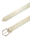 Tamaris Leather Belt W85 Platinum Gold