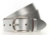 Tamaris Leather Belt W85 Silver