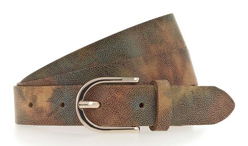 Tamaris Leather Belt W80 Bordeaux - Orange