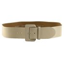 Tamaris 60mm Leather Belt W120 Creme