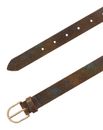 Tamaris Leather Belt W110 Taupe - Dark Brown