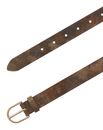 Tamaris Leather Belt W90 Light Blue - Taupe