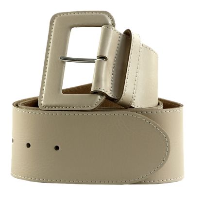 Tamaris 60mm Leather Belt W90 Creme