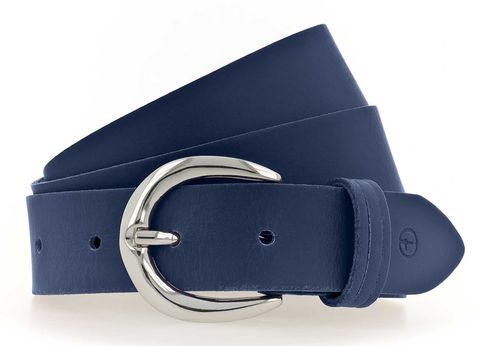 Tamaris Leather Belt W75 Royal Blue