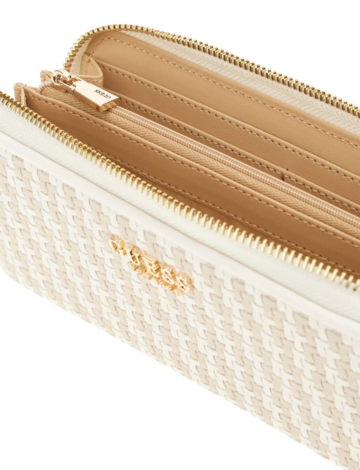 GUESS Phaedra SLG Zip Around Wallet L White Multi GUESS Phaedra SLG Zip Around Wallet L White Multi