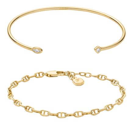 FOSSIL Heritage Bracelet Set Gold
