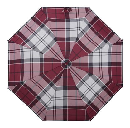 Samsonite Alu Drop S Safe 3 Sect. Auto O / C Garnet Red Check