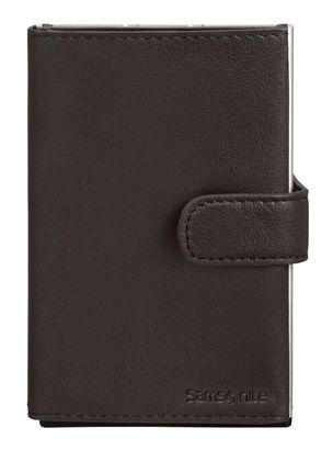 Samsonite Alu Fit 202 - Slide-Up Wallet Dark Brown