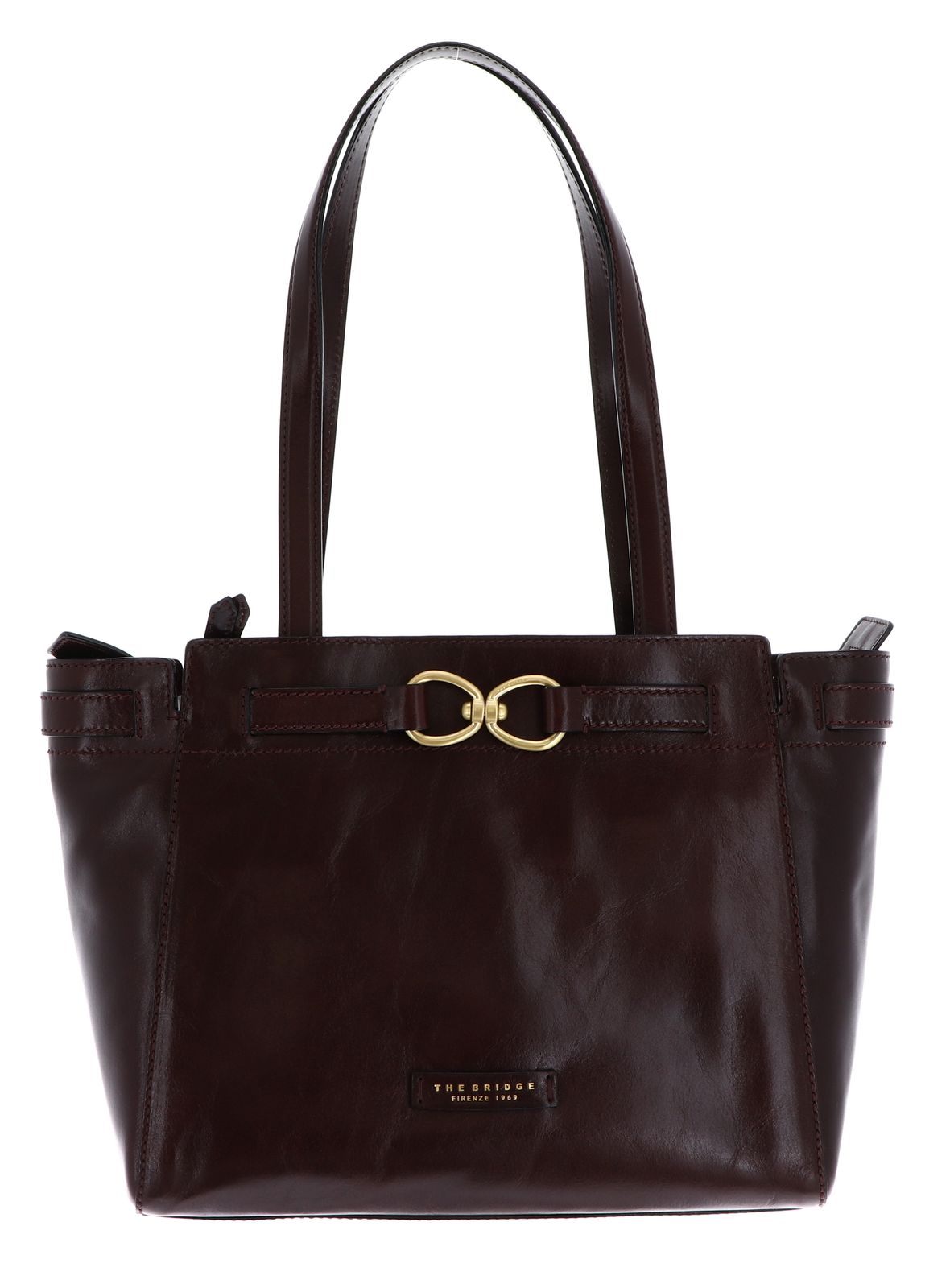 THE BRIDGE Isotta Shopping Bag Mosto / Oro