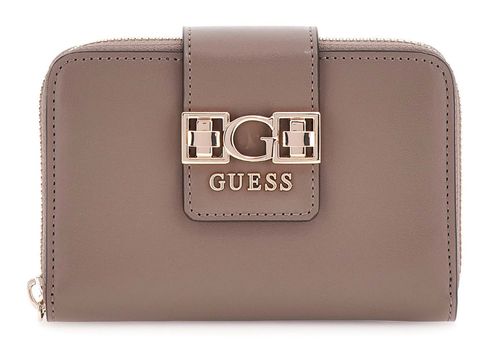GUESS Jane Zip Around Wallet M Dark Taupe