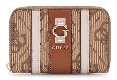 GUESS Erenia Zip Around Wallet M Latte Logo