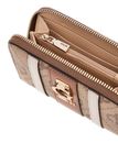 GUESS Erenia Zip Around Wallet M Latte Logo